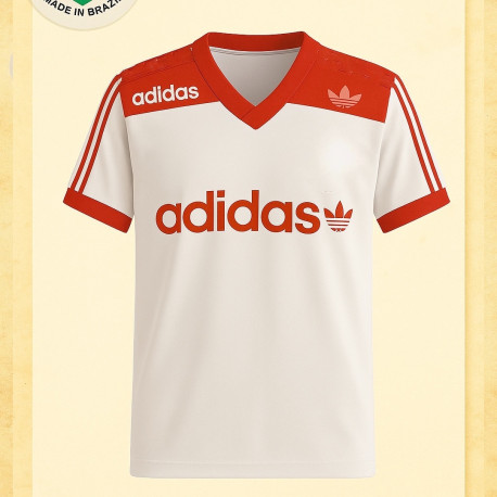 Camisa retrô branca treino 