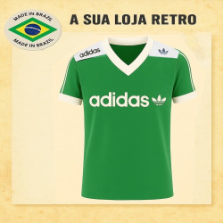 Camisa retrô de Treino Verde