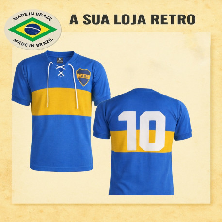 Camisa Retrô Boca Junior cordinha - ARG