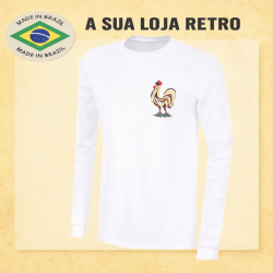 Camisa retrô França branca ML - 1964