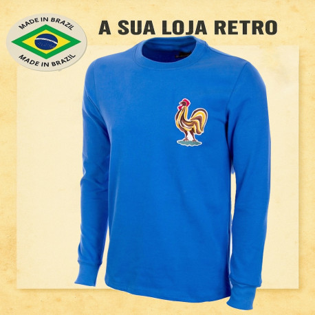 Camisa retrô França ML azul - 1964