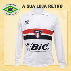 Camisa retro São Paulo branca - BIC