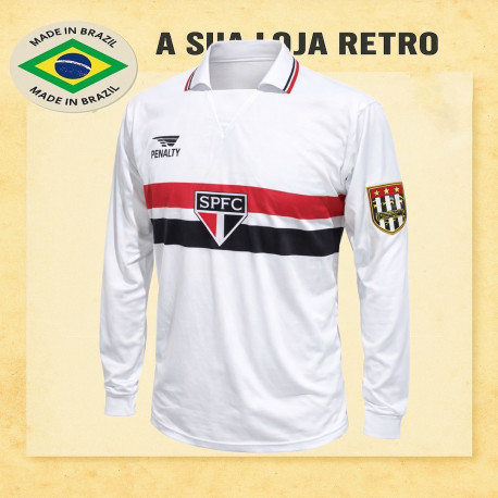 Camisa retrô São Paulo ML Campeão Mundial 1992 Penalty -