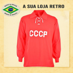 Camisa retrô CCCP vermelha cordinha ML
