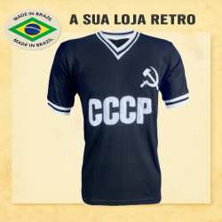 Camisa Retró CCCP Preta Foice
