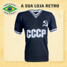 Camisa Retró CCCP Preta Foice