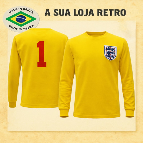Camisa retrô Inglaterra Goleiro -1970