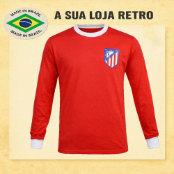 Camisa retrô Alético de Madrid vermelha ML- 1973