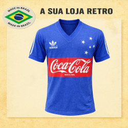 Camisa retrô Cruzeiro coca cola - 1987