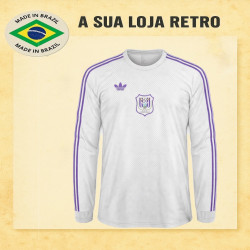 Camisa retrô Anderlecht logo branca 1984 - BEL