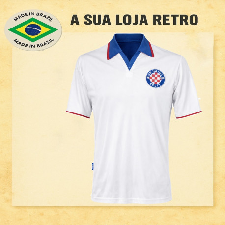Camisa retrô Hadjuk split branca 1980 - CRO