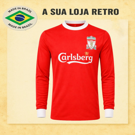 Camisa Retrô Liverpool Manga longa-1970