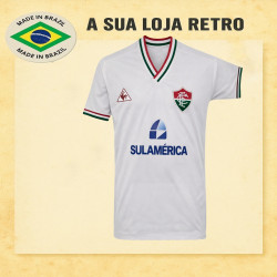 Camisa retrô fluminense Branca - Sul América