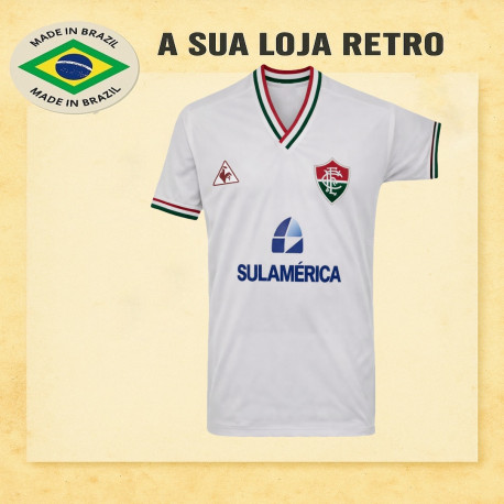 Camisa retrô fluminense Branca - Sul América