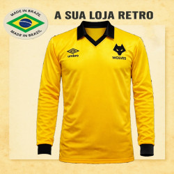 Camisa Retrô Wolverhamptom - 1980 ENG