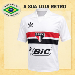 Camisa retro São Paulo branca - BIC