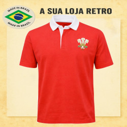 Camisa retrô Galles rugby - 1980