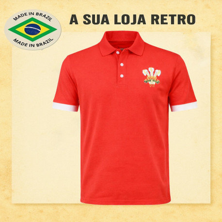 Camisa retrô Galles rugby - 1980