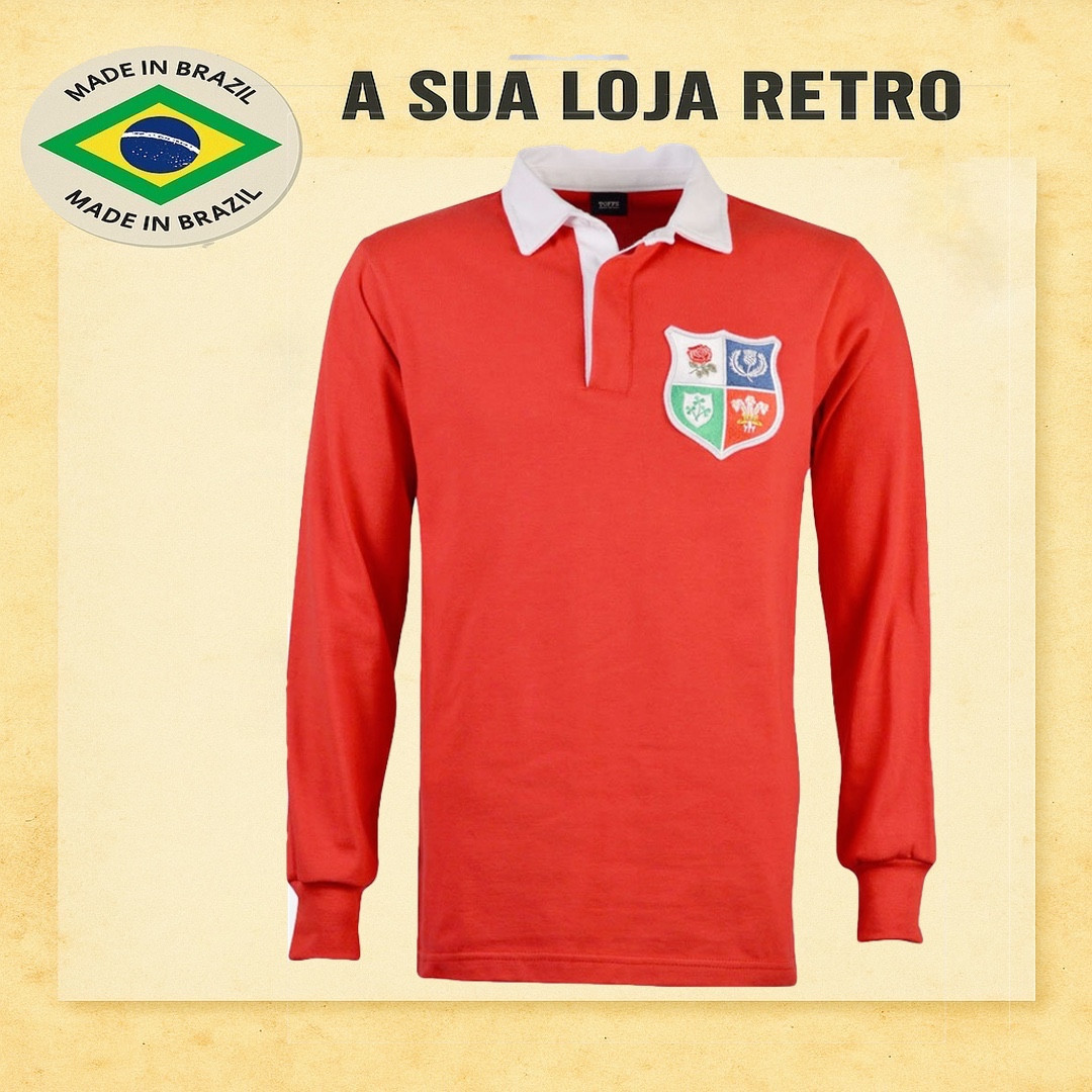 Deuxieme Classe LEEN/リーン BRIDGE RUGBY Camisa retrô de rugby British and Irish lions
