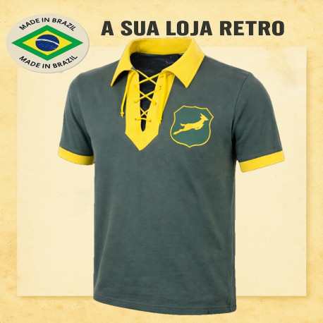 Camisa retrô Australiana verde oliva