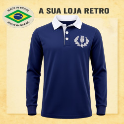 Camisa retrô Escoçia de rúgbi manga longa 1980