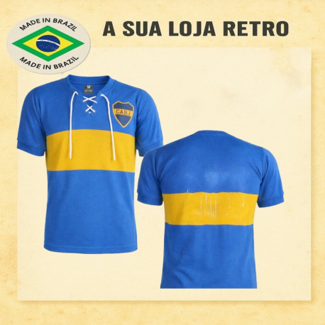 Camisa Retrô Boca Junior Cordinha ARG