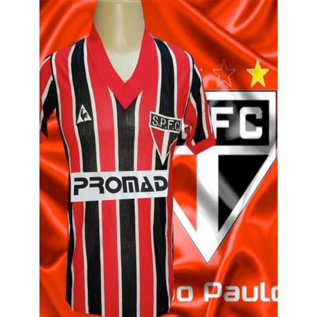 Camisa retrô São Paulo le Coq Tricolor Promad - 1983