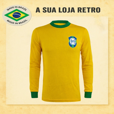 Camisa Retrô Brasil 1970 ML