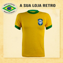 Camisa Retrô Seleção Brasileira - 1970