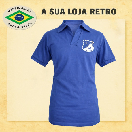 Camisa retrô do Milionarios Bogota 1974.COL