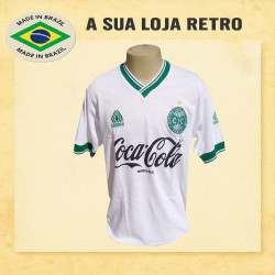 Camisa retrô Coritiba 1989 branca campeâo
