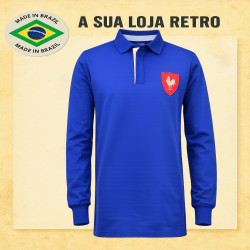 Camisa retrô França Rugby ML- 1977