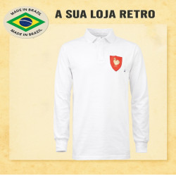 Camisa retrô França rugby ML- 1980