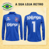 Camisa retrô Corinthians Goleiro kalunga azul ML