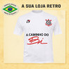 Camisa retrô Corinthians branca a caminho do Bi 