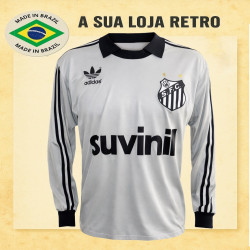 Camisa retrô c Goleiro Santos Suvinil