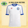 Camisa retrô Bahia branca gola redonda -1988