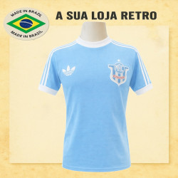 Camisa retrô Marilia azul -1980