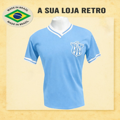 Camisa retrô Marilia azul -1980