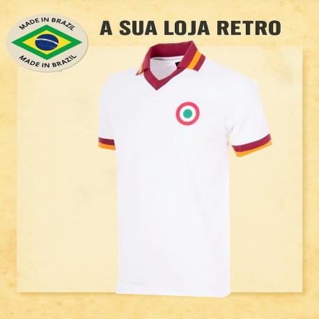 Camisa retrô AS Roma branca 1970 - ITA