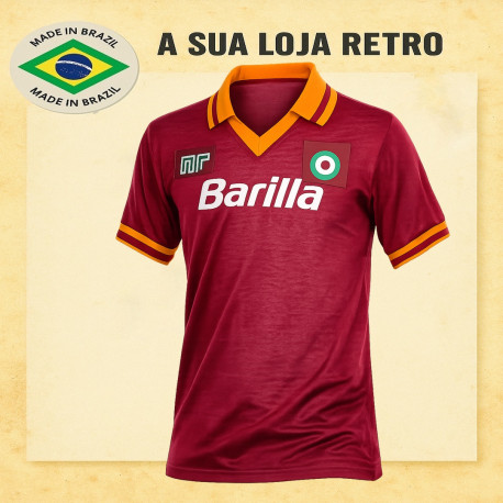 Camisa Retrô Roma Barilla- ITA