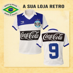 - Camisa retrô Grêmio branca coca cola 1988
