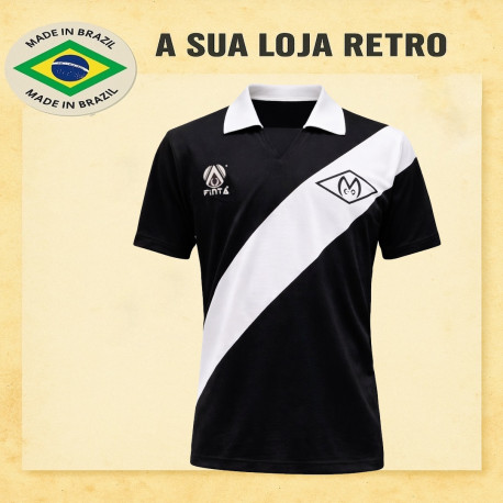 Camisa retrô Misto Esporte Clube finta preta