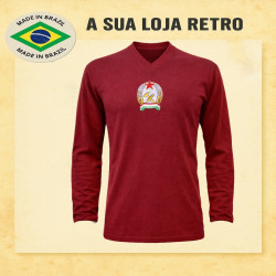 Camisa retrô Hungria Grena -1980