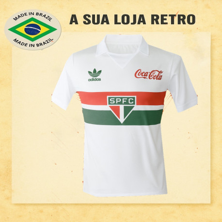 Camisa retrô Sao Paulo Dry Fit coca cola 1987