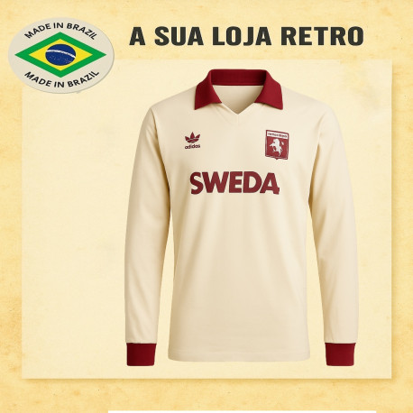 Camisa Retrô Torino Sweda Branca ML 1984- ITA