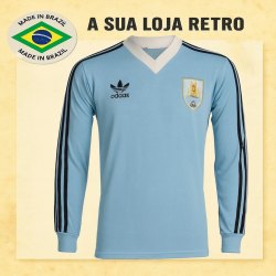 Camisa retro Seleção Uruguai ML Mundialito 1980
