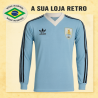 Camisa retro Seleção Uruguai Dry Fit ML Mundialito 1980