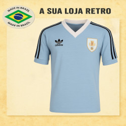 Camisa retro Seleção Uruguai Dry Fit Mundialito 1980