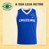 Regata retrô Cruzeiro Top Azul